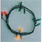 String of 12 Dolls House Christmas Lights